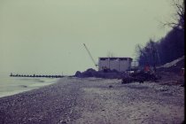 Looking south at NSSD pump station construction